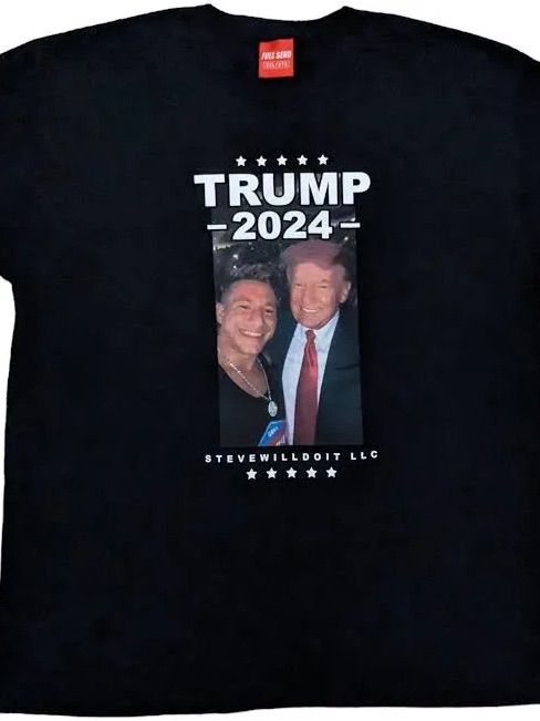 Trump 2024 Graphic Black Short Sleeve Tee  Stevewilldoit Llc